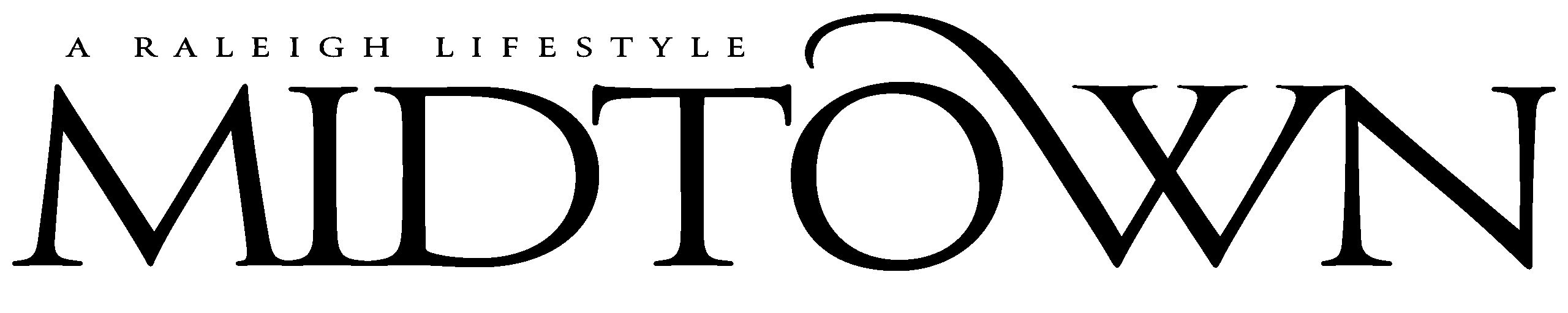 Logo for 'A Raleigh Lifestyle Midtown' with decorative text.