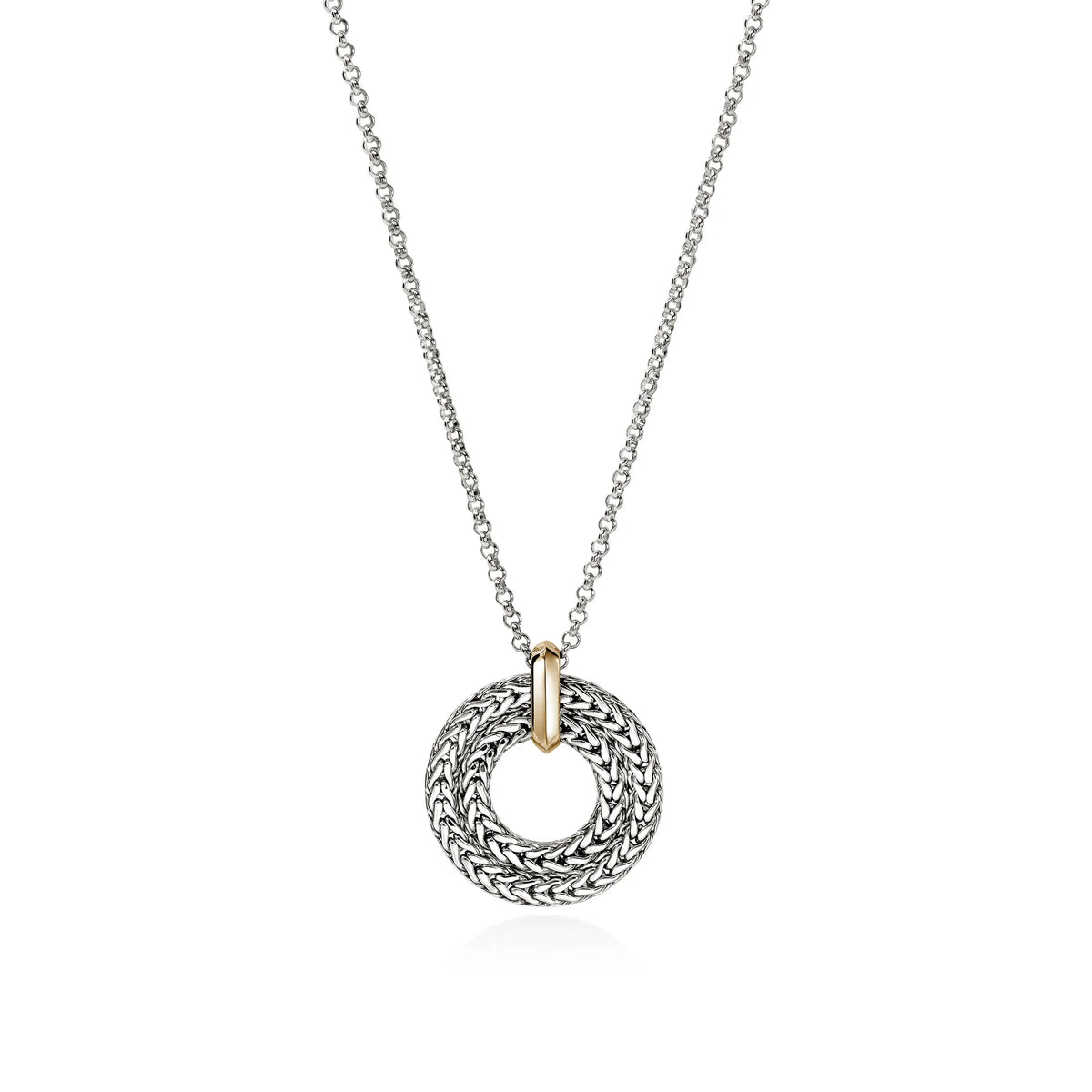 John Hardy Icon Link Pendant Necklace in 14K Yellow Gold & Sterling Silver