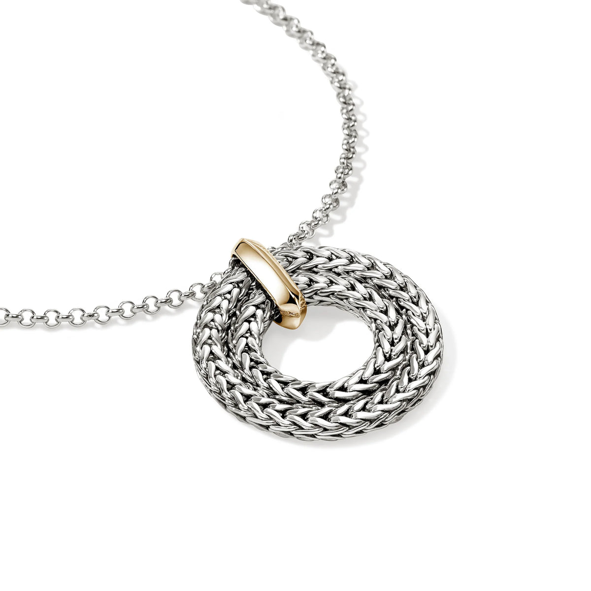 John Hardy Icon Link Pendant Necklace in 14K Yellow Gold & Sterling Silver