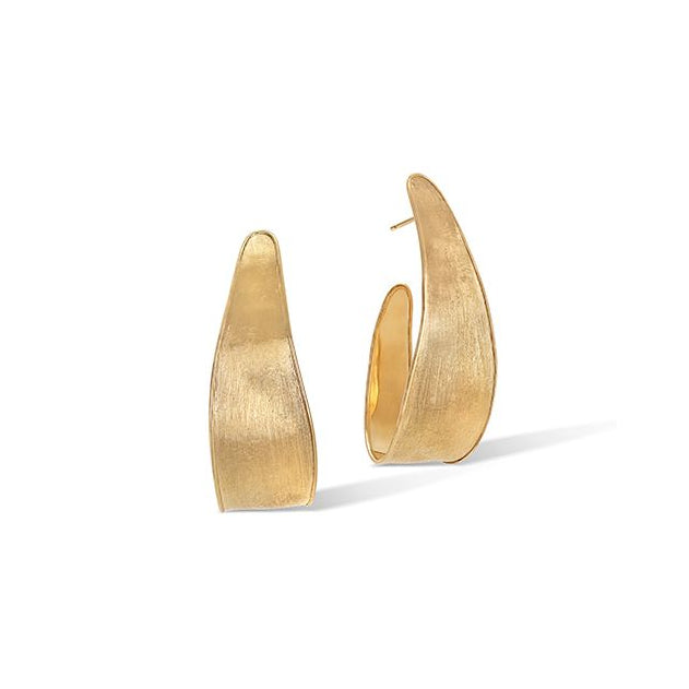 Marco Bicego Lunaria Collection Gold Small Hoop Earrings in Yellow Gold