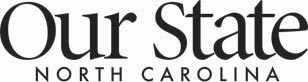 Logo of 'Our State North Carolina' in black text on a white background