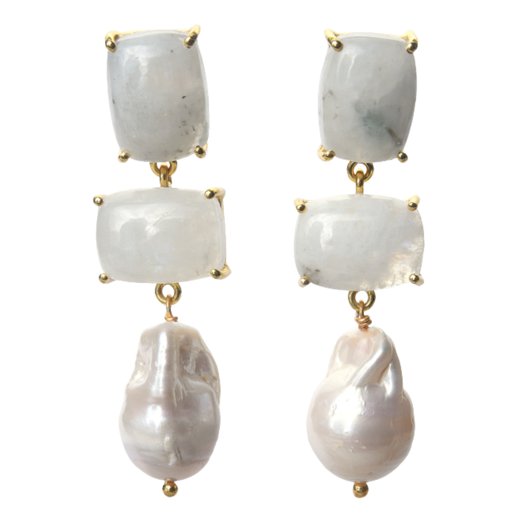 Wendy Perry Georgina Moonstone Drop Earrings