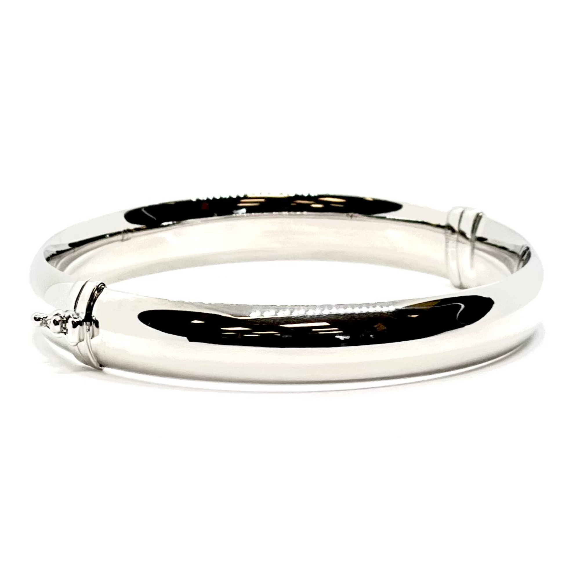 10MM Polished Hinge Bangle in Sterling Silver