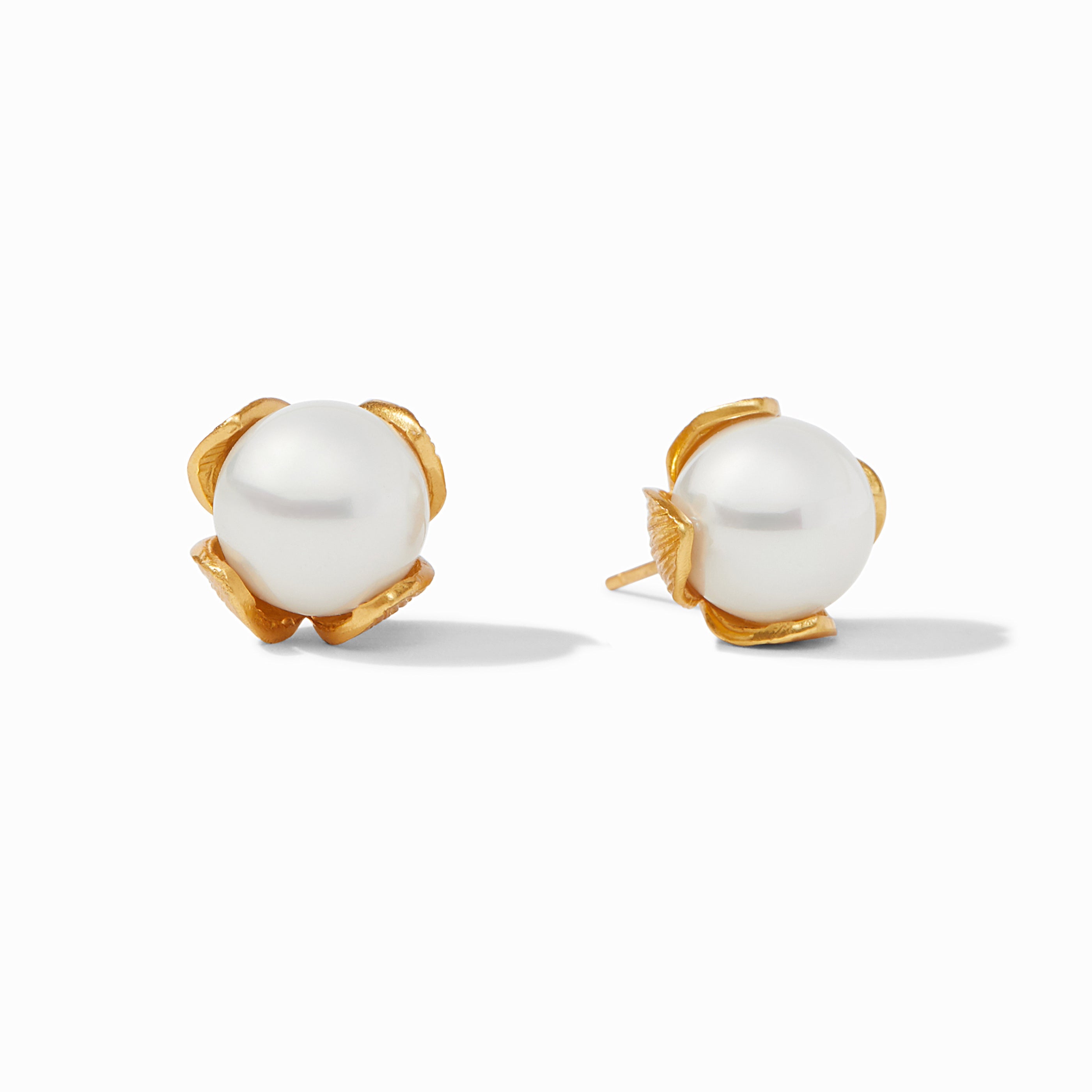 Julie Vos Large Penelope Pearl Stud Earrings