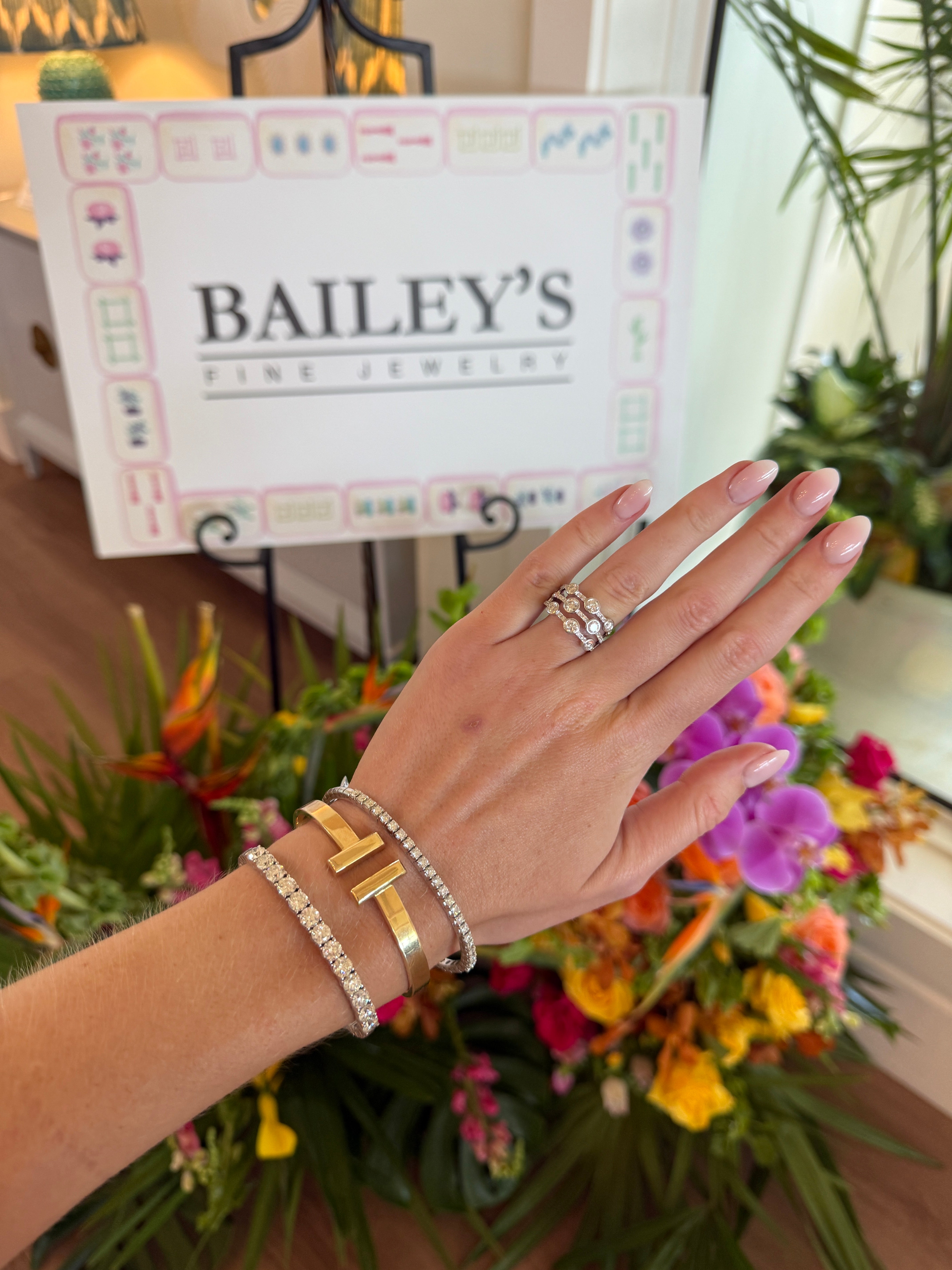 T-Bar Cuff Bracelet in 14K Yellow Gold