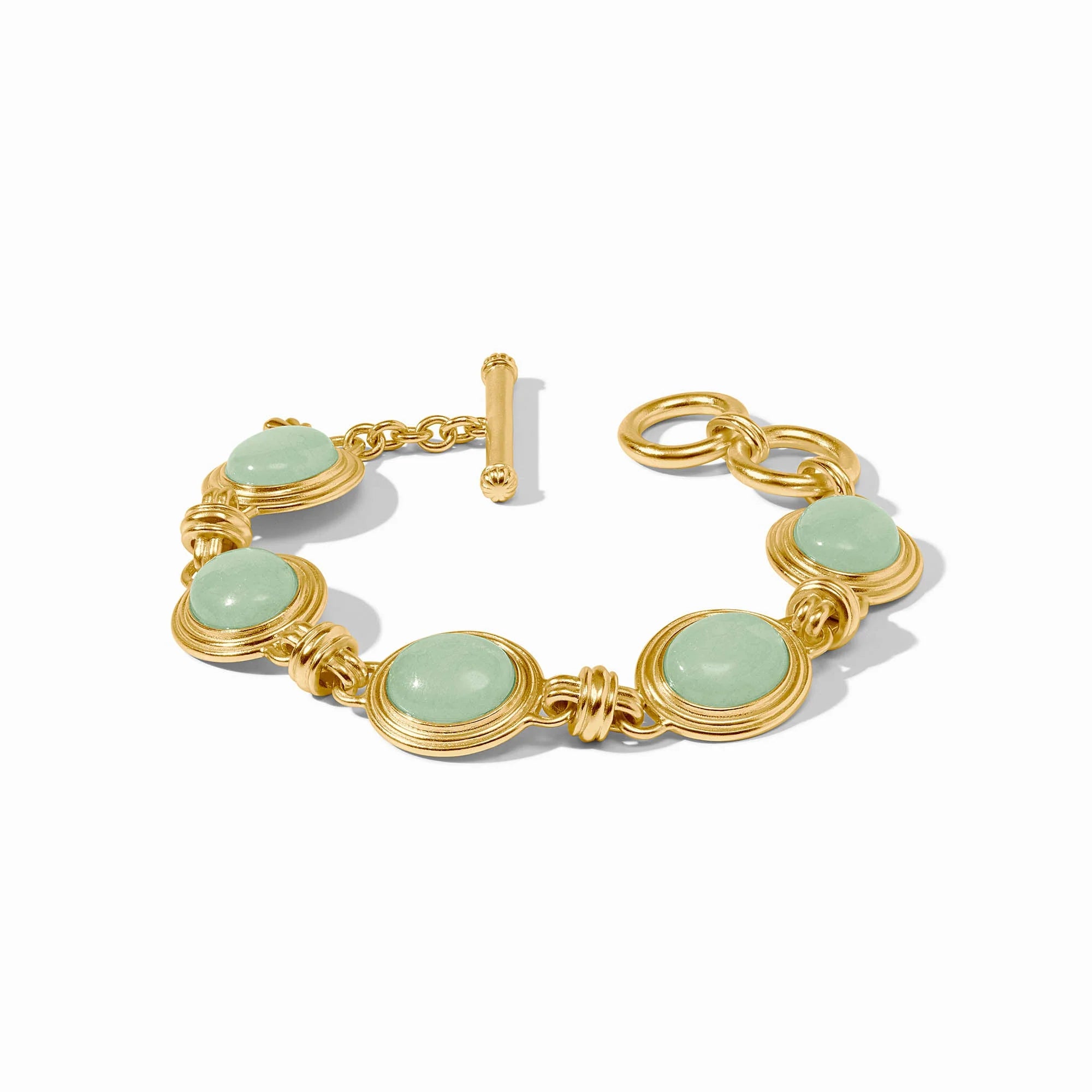 Julie Vos Portofino Aqua Jade Stone Bracelet