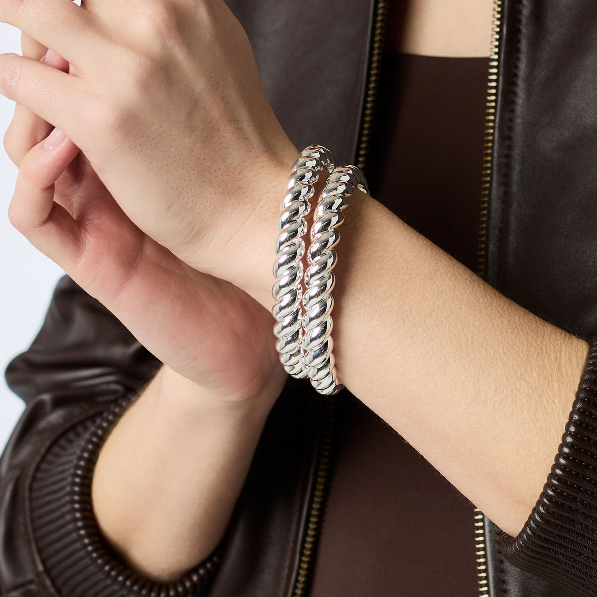 Julie Vos Ravello Bangle in Silver