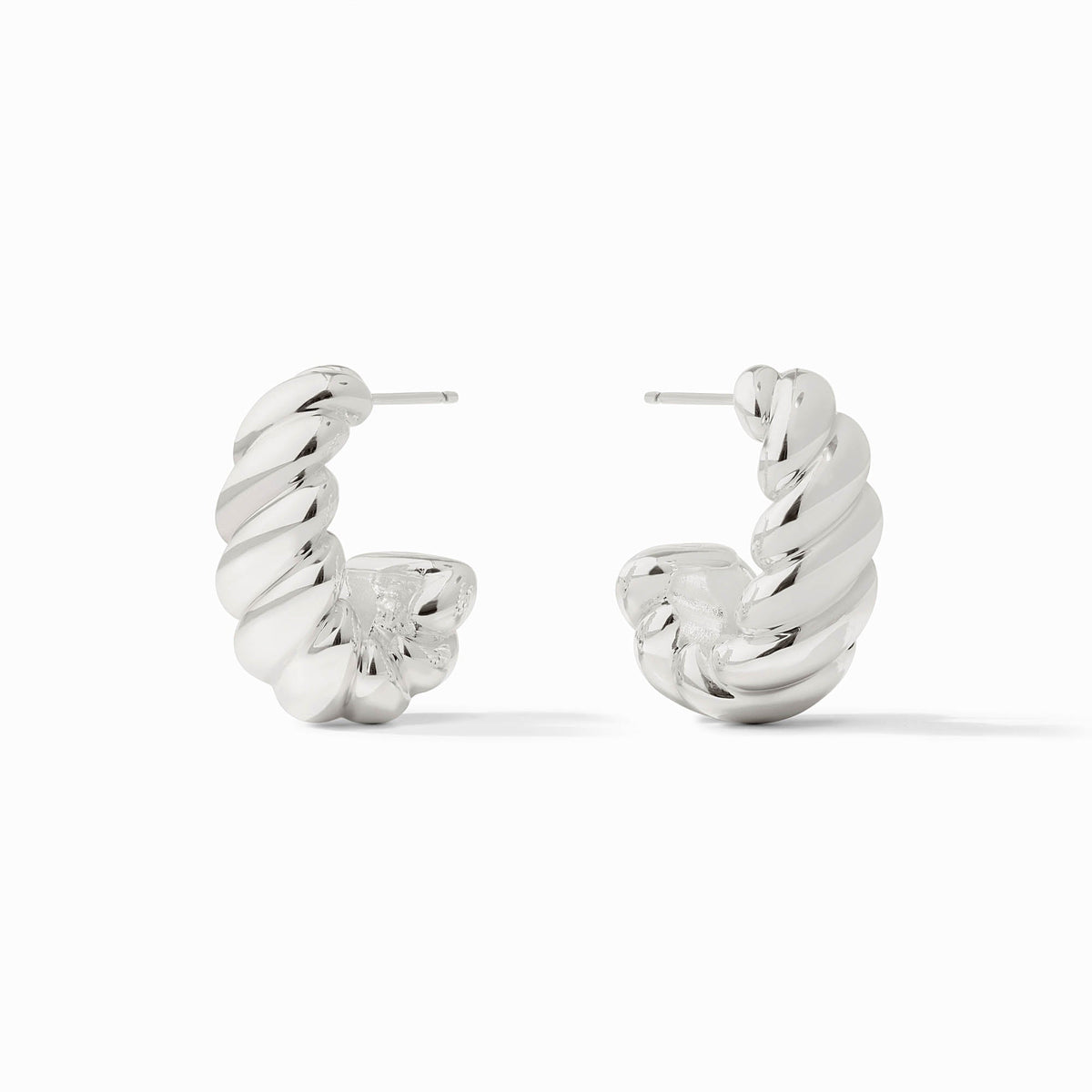Julie Vos Ravello Statement Hoops in Silver