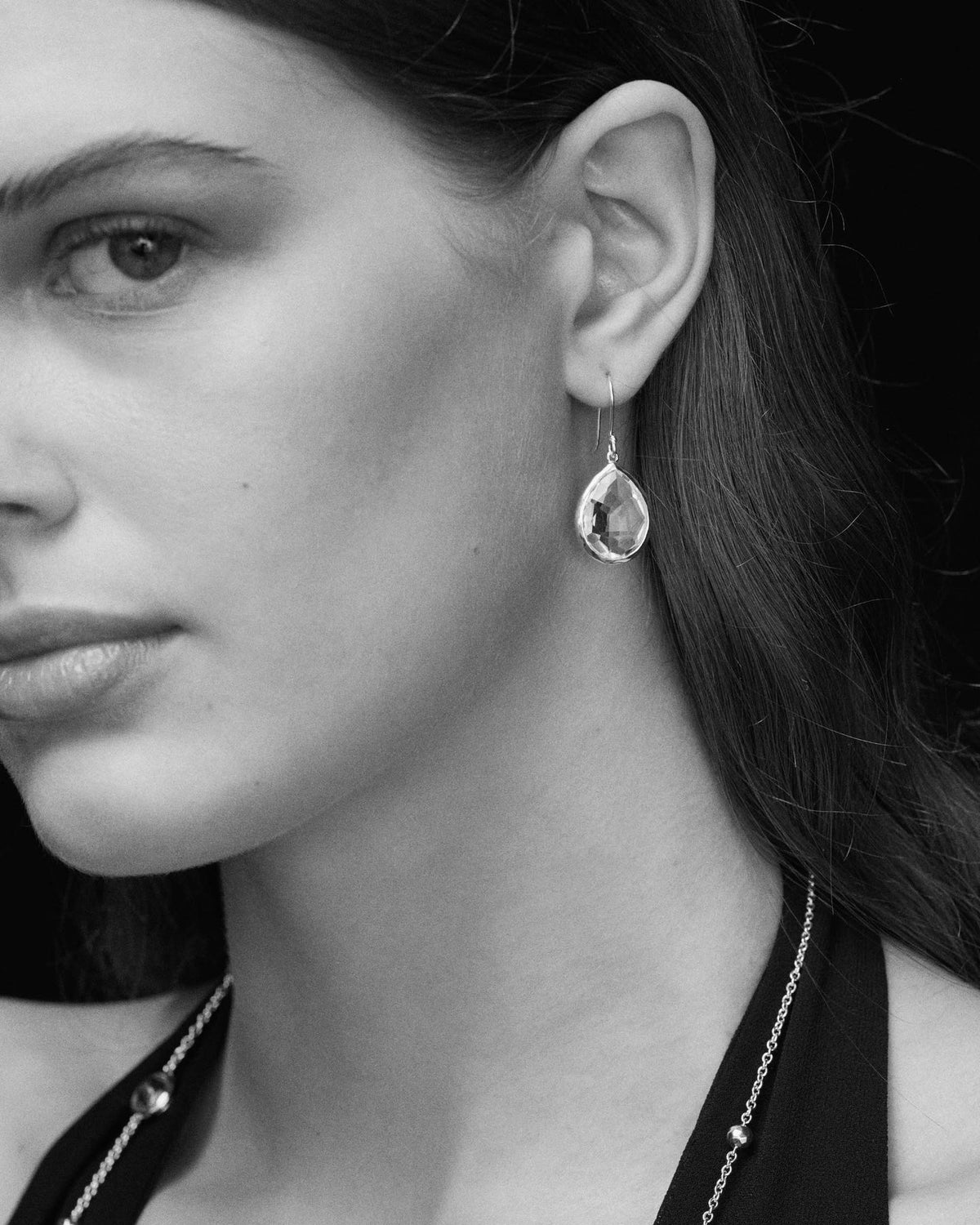 Ippolita Blue Topaz & Pyrite Teardrop Earrings in Sterling Silver