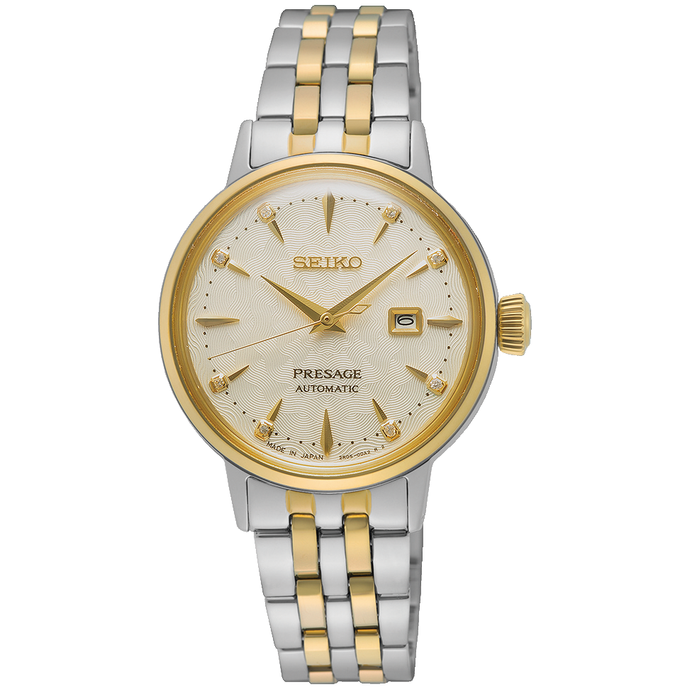Seiko Women's Presage Cocktail Time Champagne Dial Watch SRE010