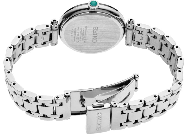Seiko Women's Green Diamond Dial Watch SRZ535