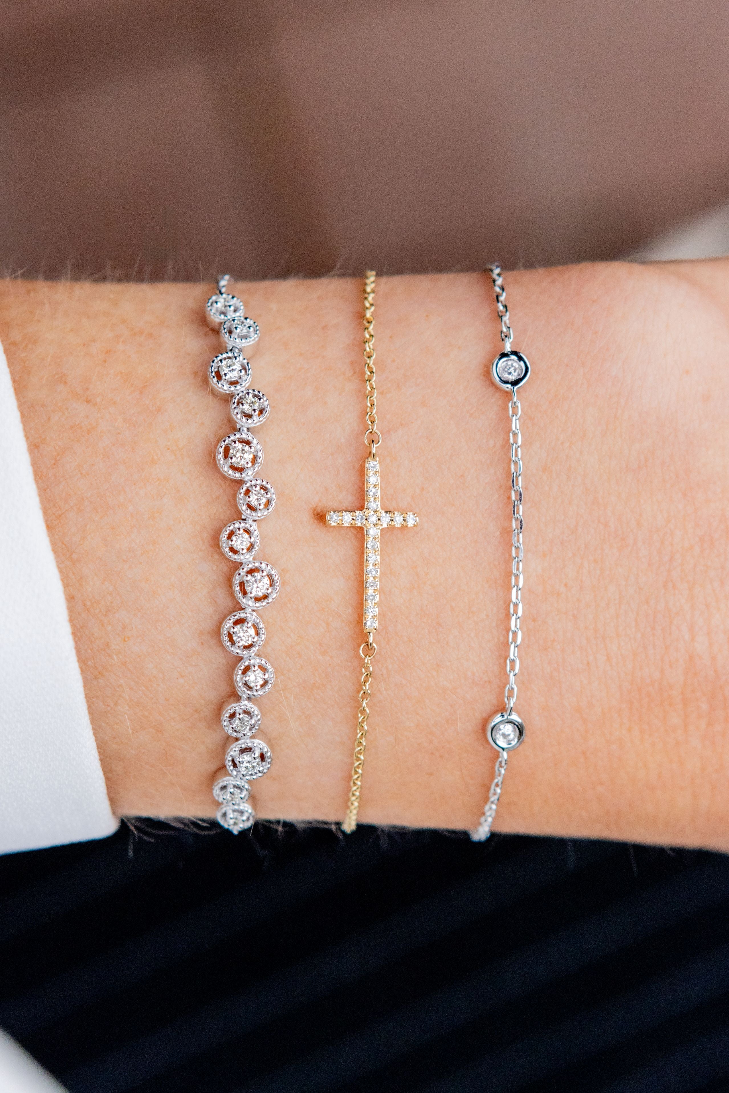 Diamonds by the Yard Bracelet in Sterling Silver