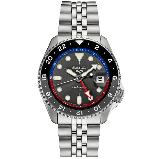 Seiko Luxe 5 Sports Red & Blue Watch SSK019
