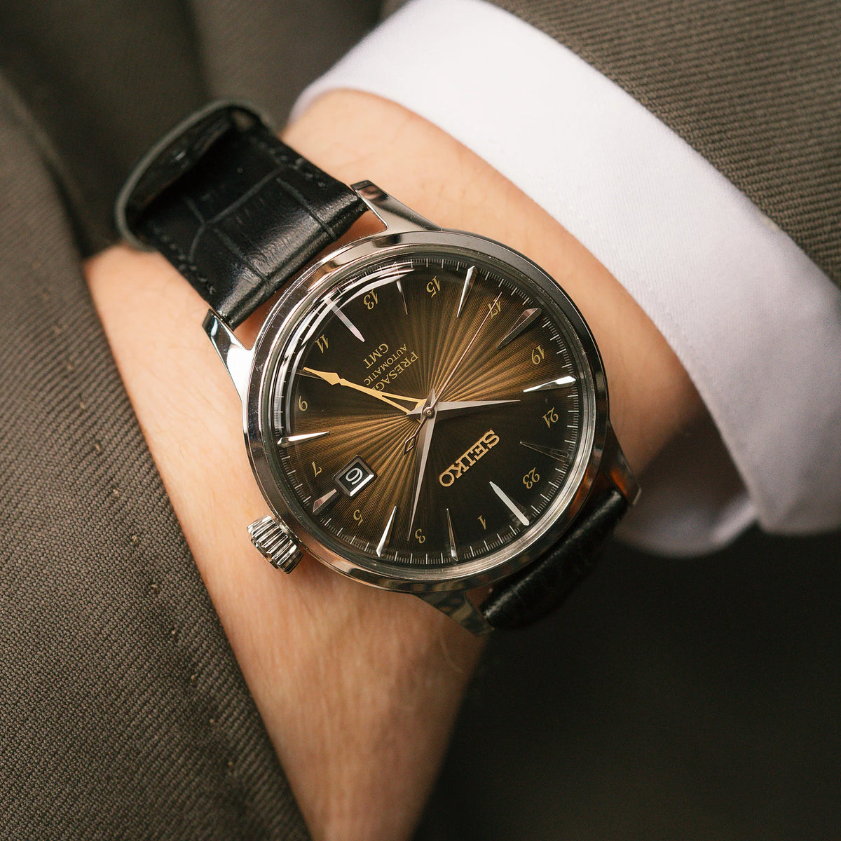 Seiko Presage Cocktail Time GMT Watch SSK039
