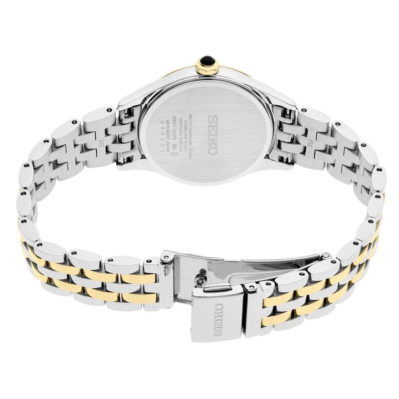 Seiko Women's Discover More Two-Tone Roman Dial Watch SUR612