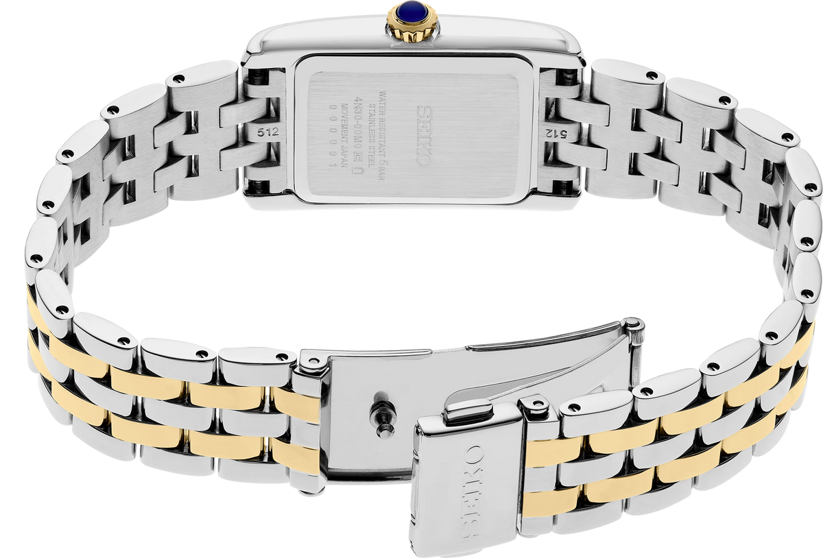 Seiko Women's Essentials Two-Tone White Dial Watch SWR087