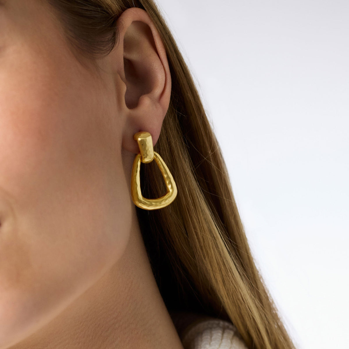 Julie Vos Sahara Demi Doorknocker Earrings