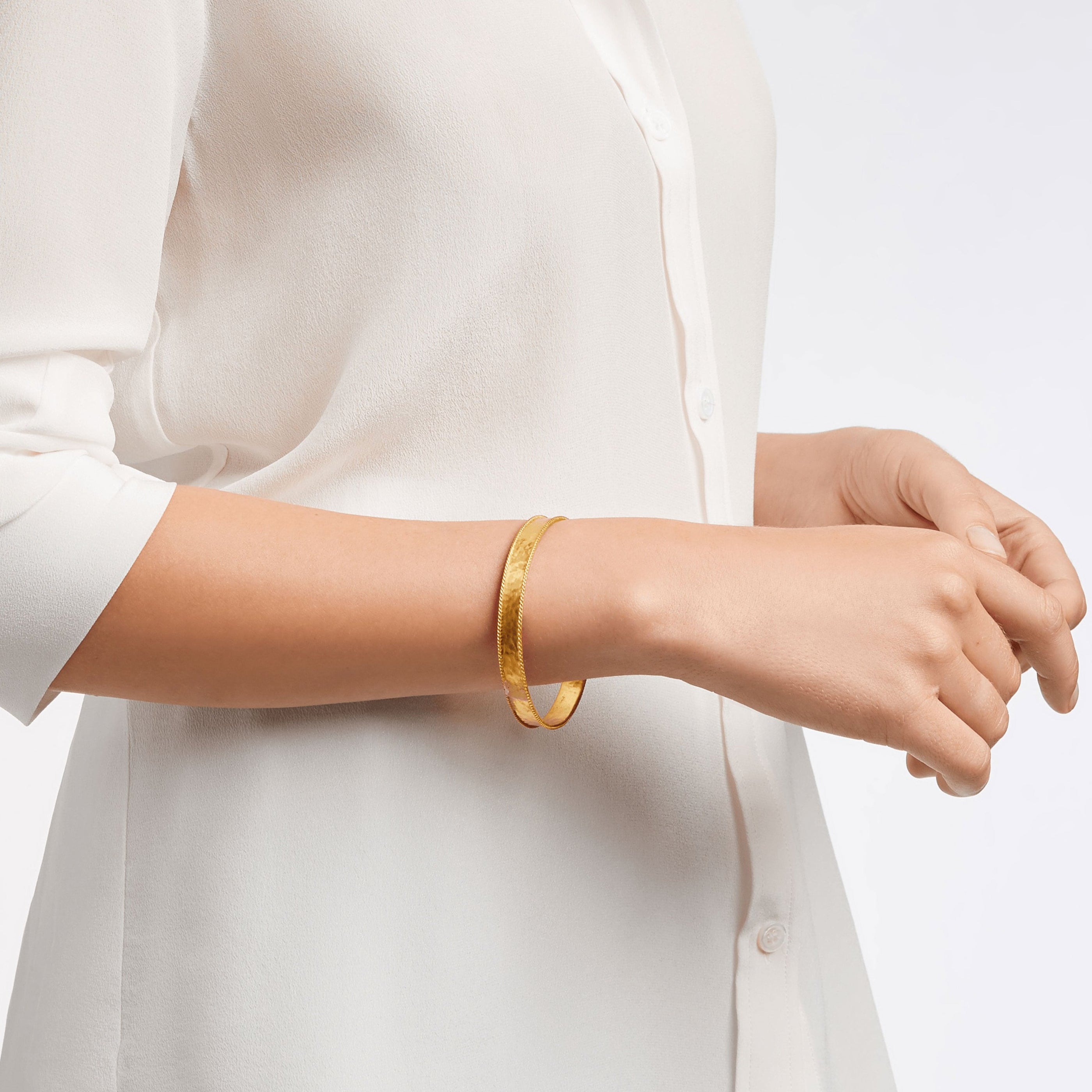 Julie Vos Savoy Bangle Bracelet, Size M