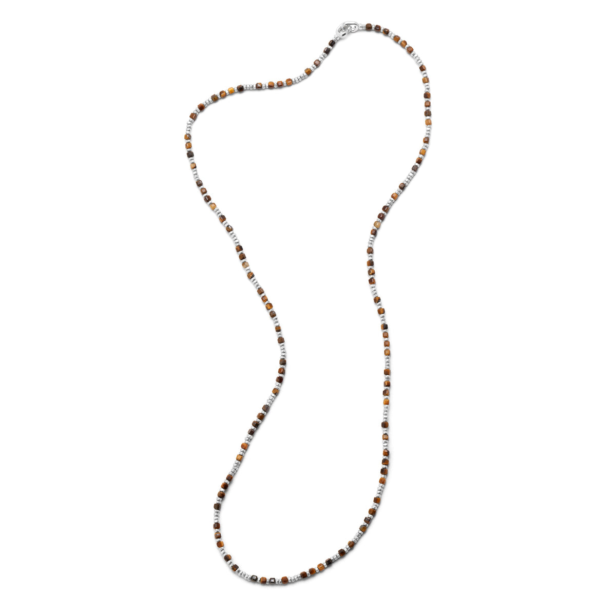 Maor Percep Tiger Eye Three Wrap Bracelet in Sterling Silver