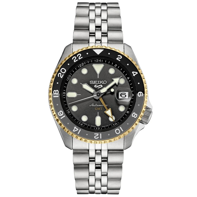 Seiko Luxe 5 Sports Grey Dial Watch SSK021