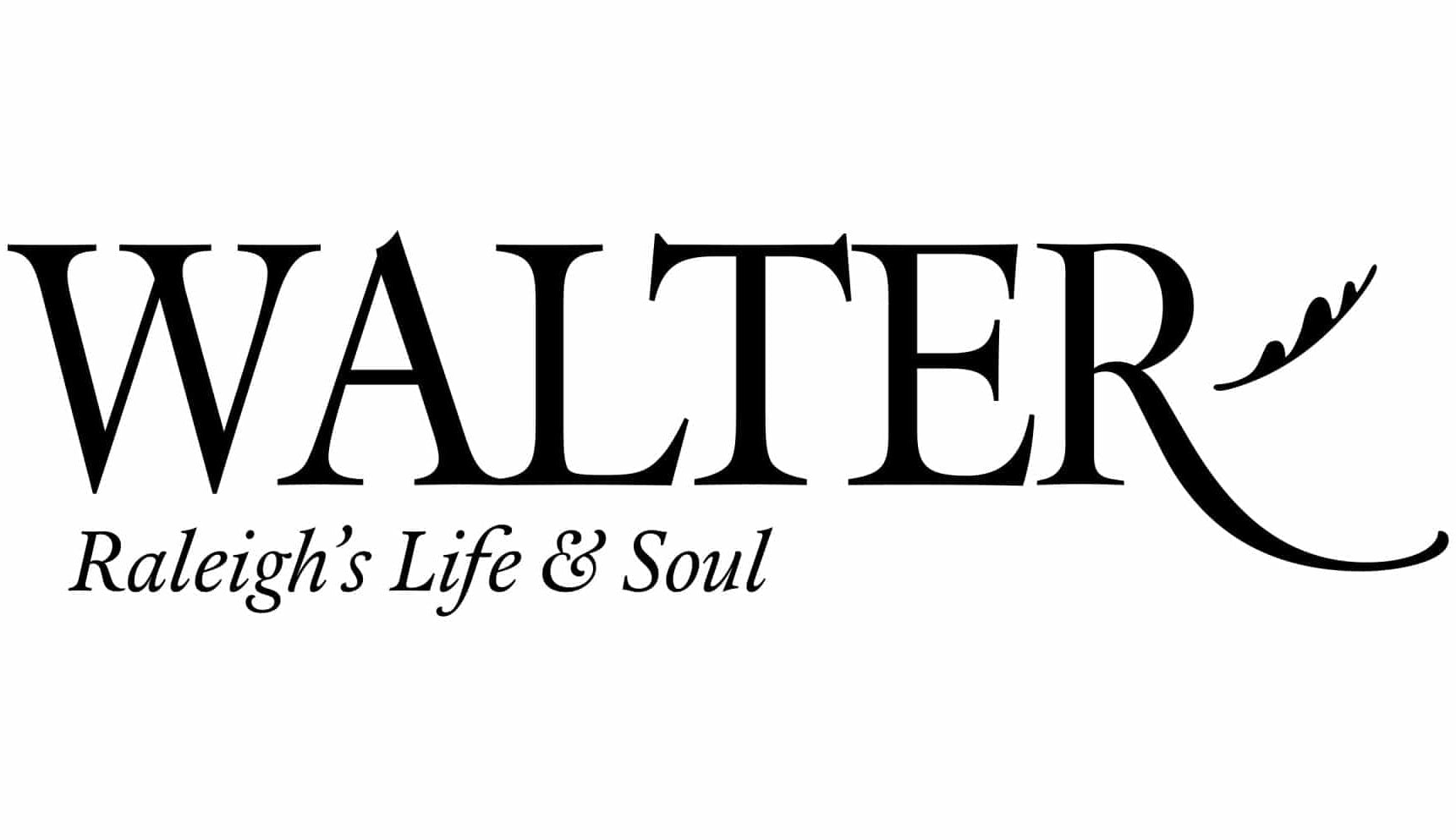 Logo with the word 'WALTER' and 'Raleigh's Life & Soul' text on a white background