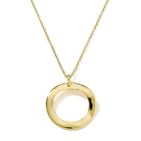Ippolita Mini Open Circle Necklace in 18K Yellow Gold