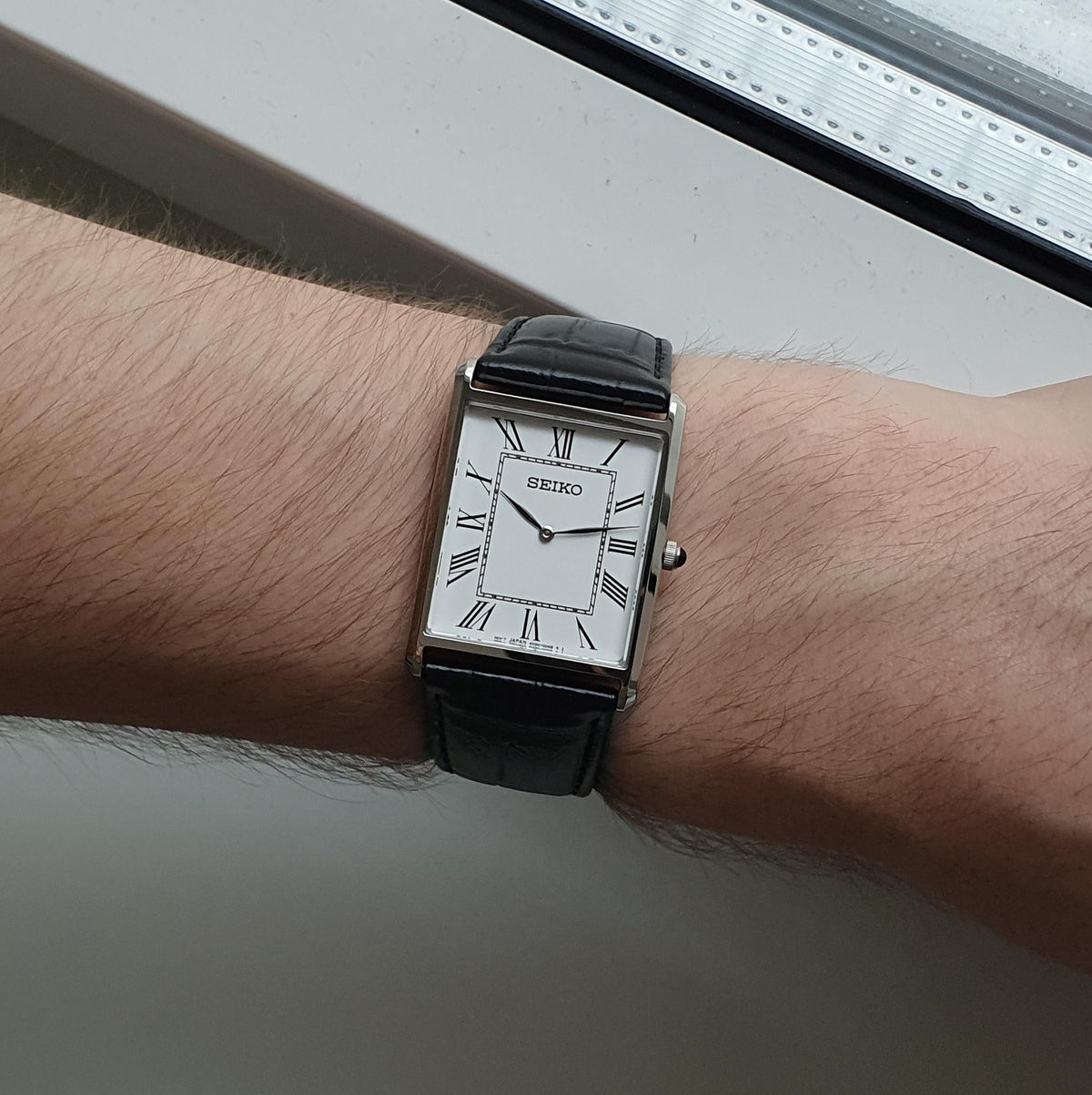 Seiko Essentials White Dial Watch SWR049