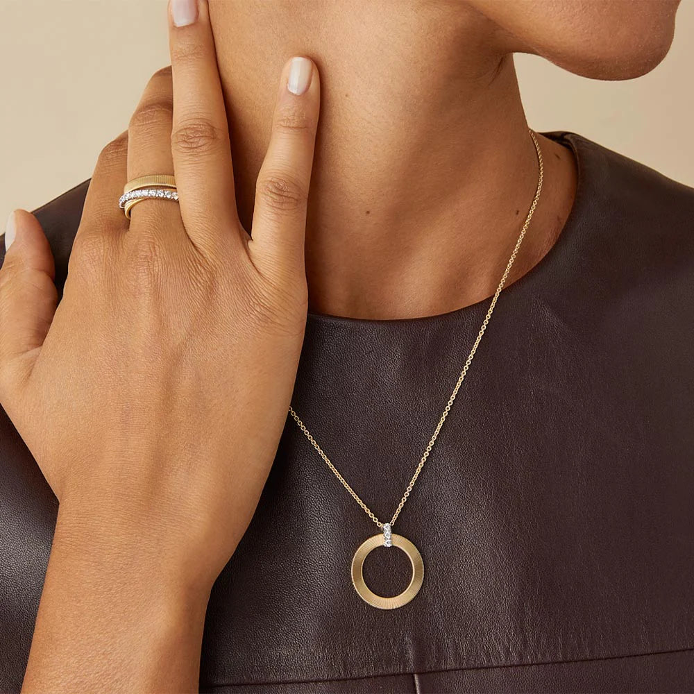 Marco Bicego Masai Circle Necklace in 18K Yellow Gold