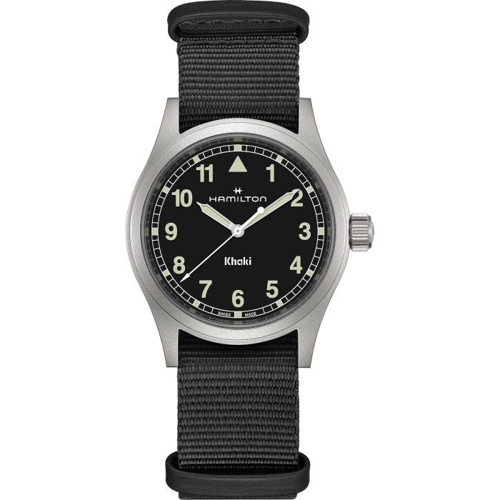 Hamilton Khaki Field Quartz Black Dial Watch 38MM H69401430