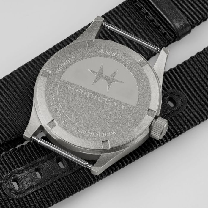Hamilton Khaki Field Quartz Black Dial Watch 38MM H69401430