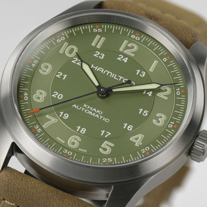 Hamilton Khaki Field Green Dial Watch 38MM H70205860