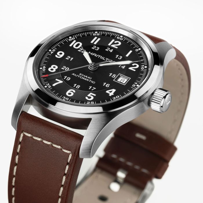 Hamilton Khaki Field Black Dial Watch 38MM H70455533