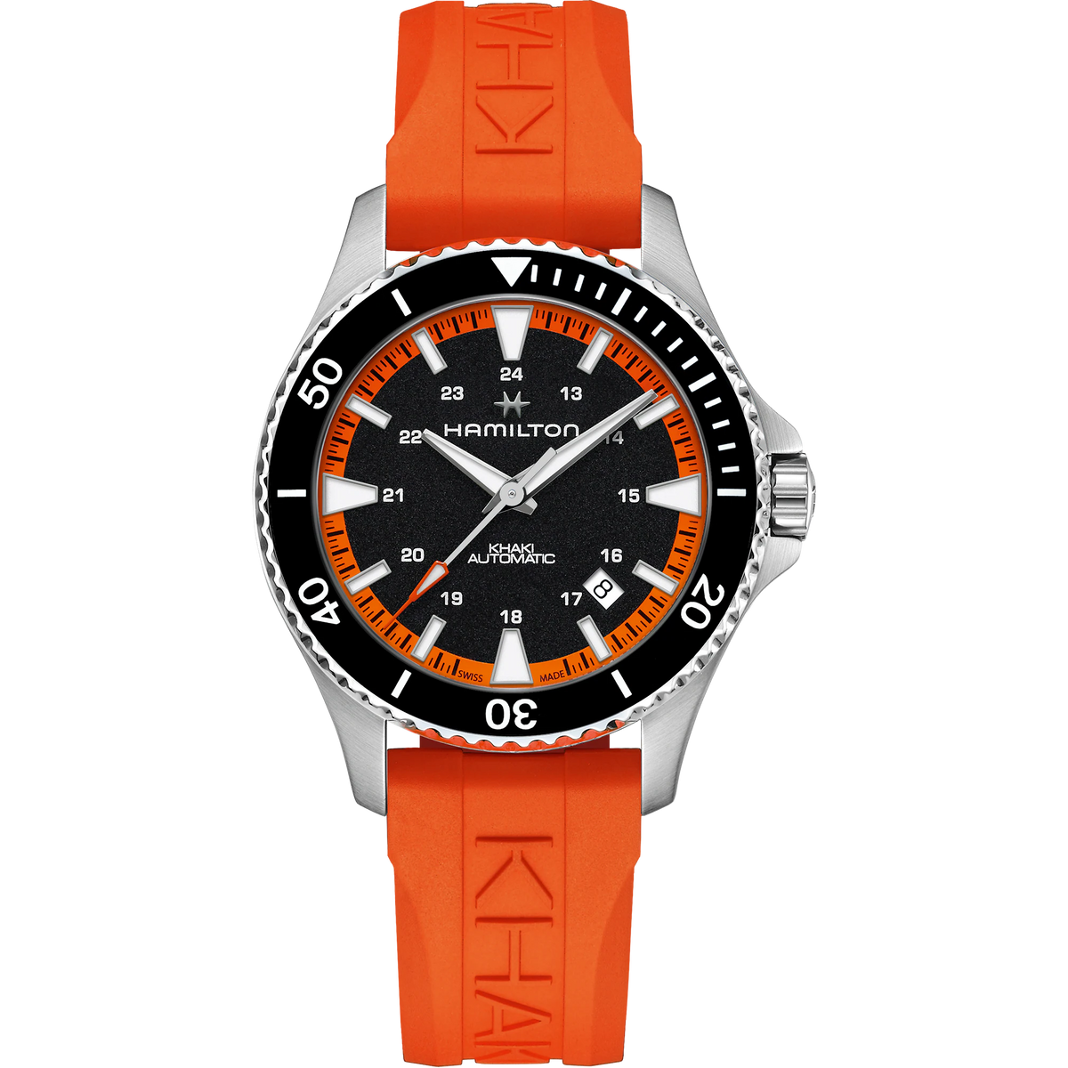 Hamilton Khaki Navy Scuba Orange Watch H82395331