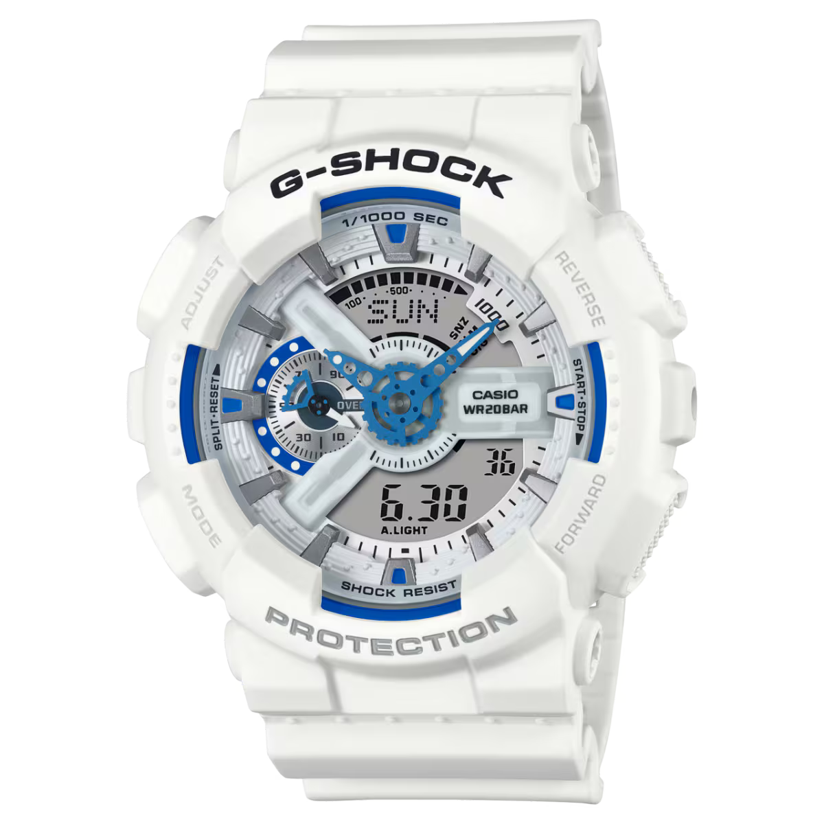 G-Shock 110 Series Analog Digital White Dial Watch GA110HDS-7A