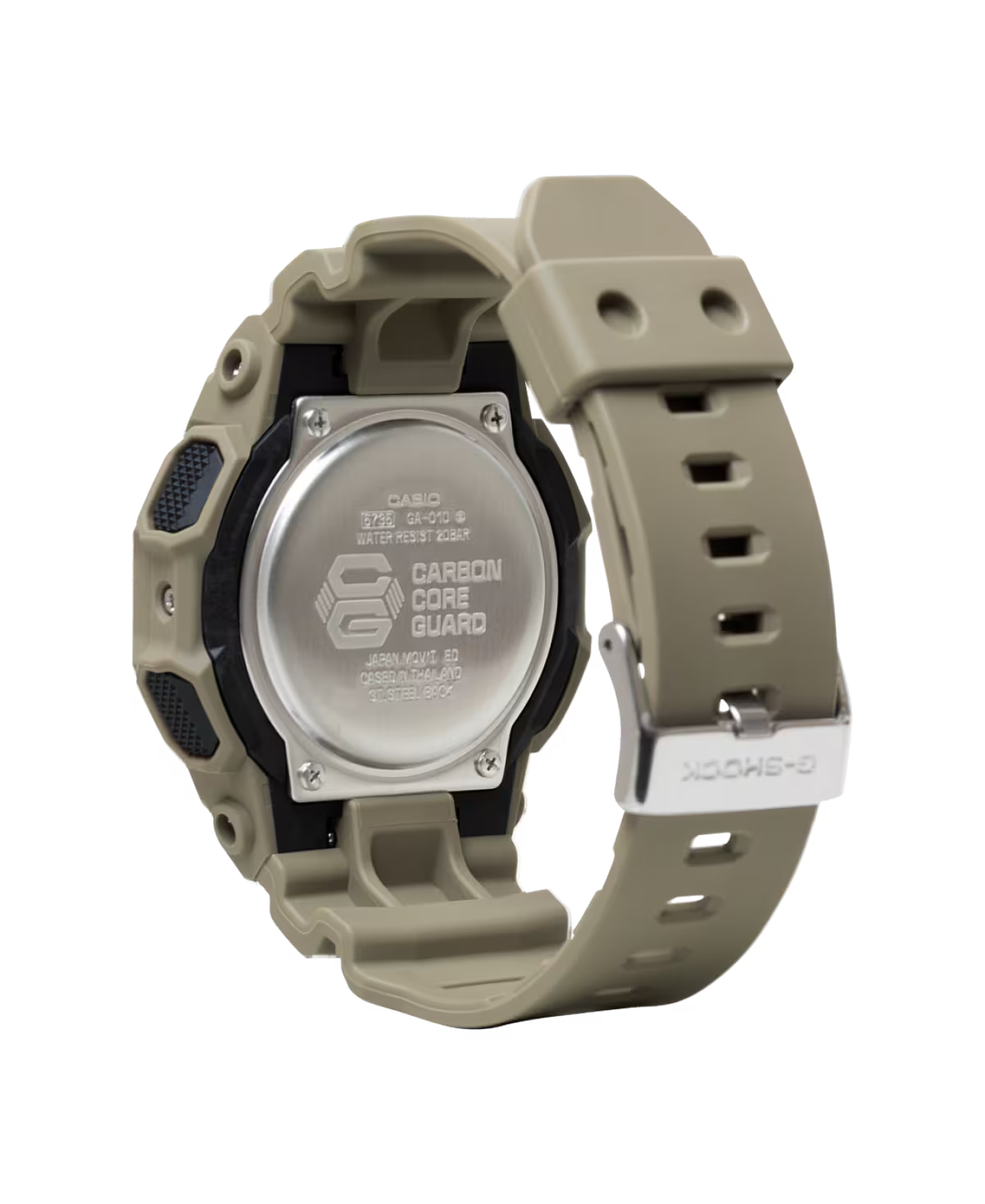 G-Shock Analog Digital Black Dial & Green Strap Watch GA010-5A