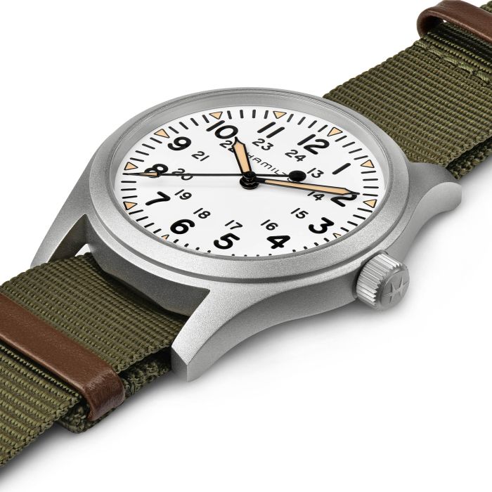 Hamilton Khaki Field Mechanical White Dial Watch 40MM H69509910