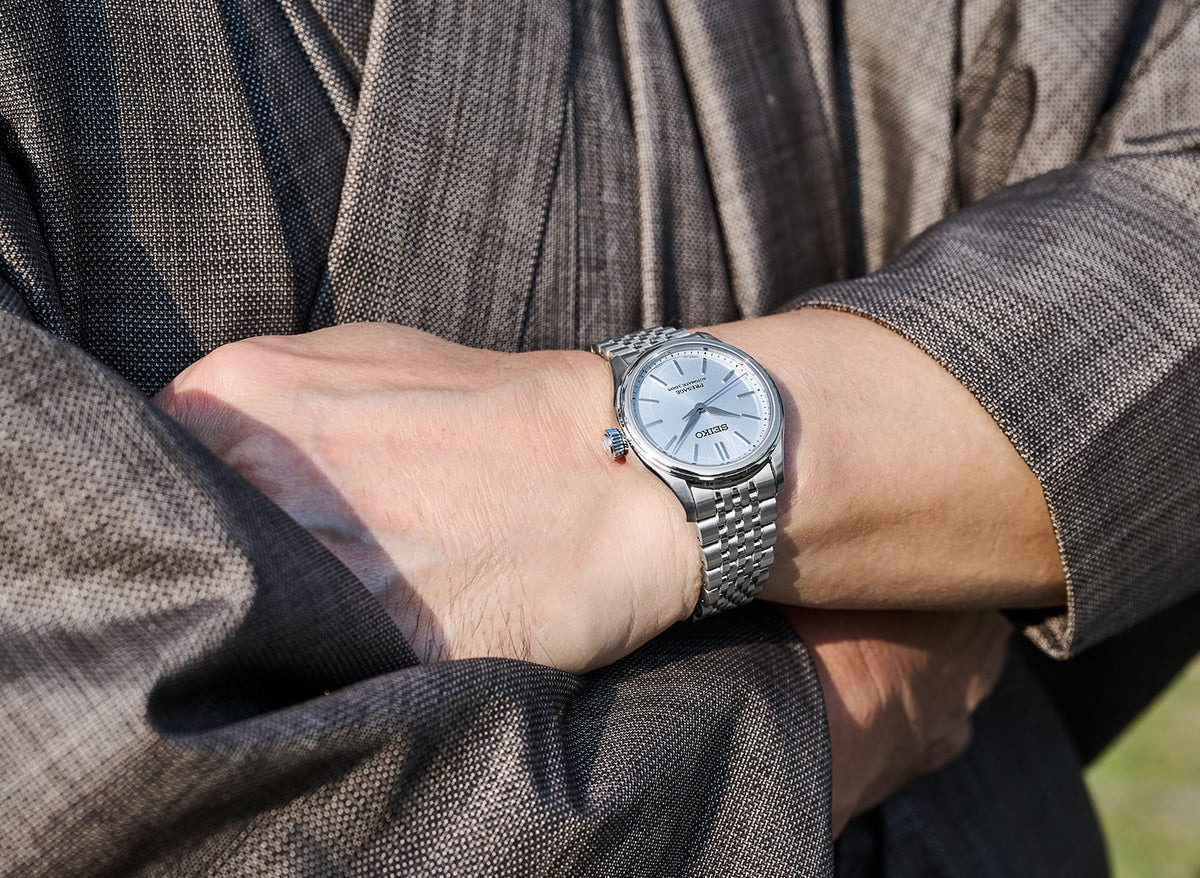 Seiko Presage Light Blue Dial Watch SPB521