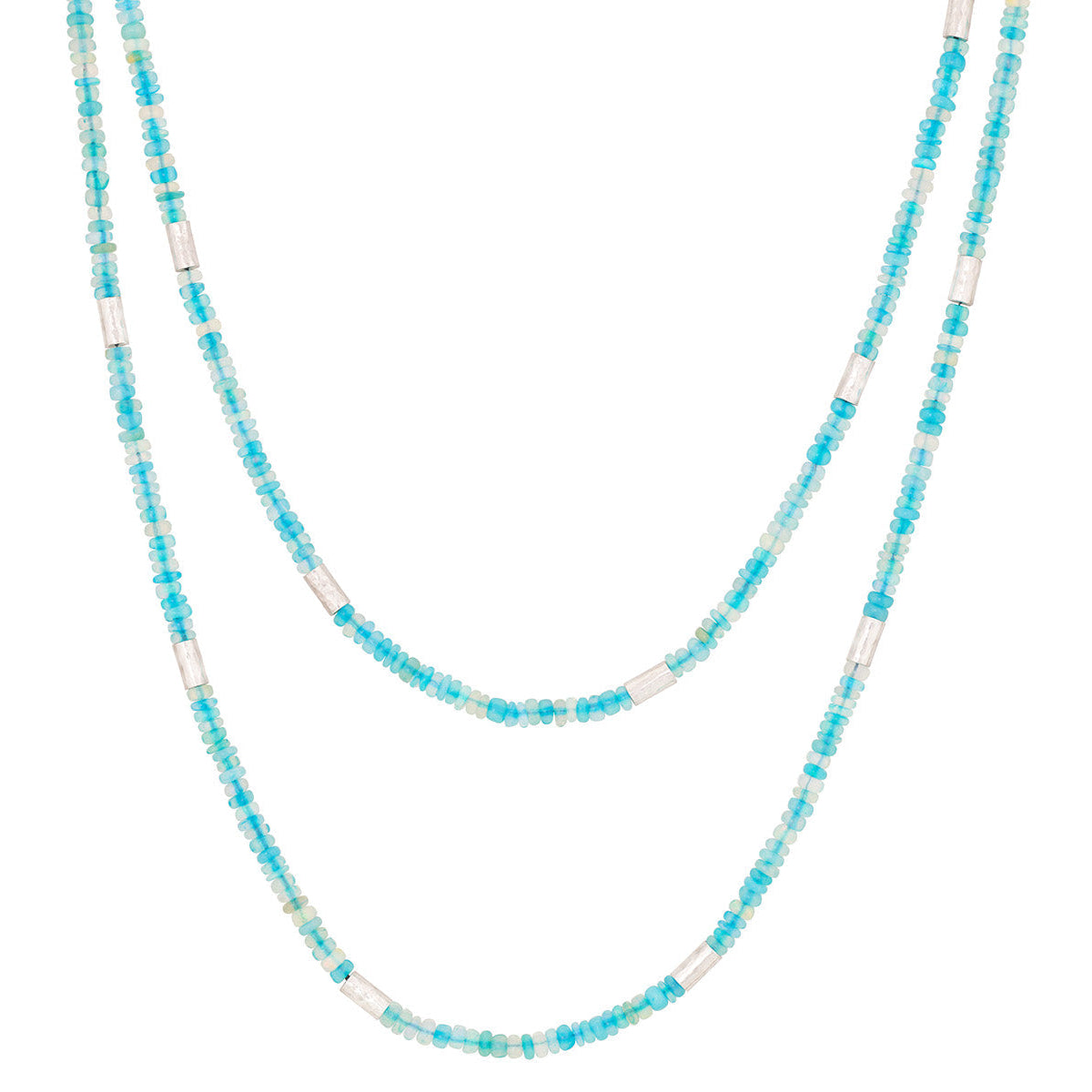 Gurhan Vertigo Opal Beaded Necklace in Sterling Silver
