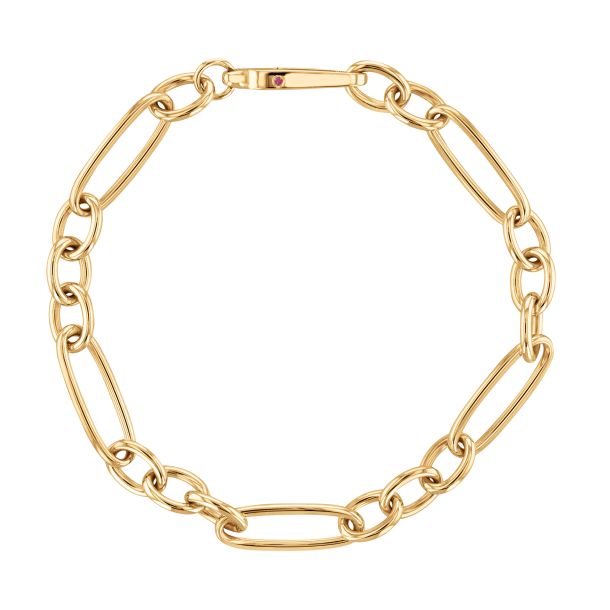 Roberto Coin Oro Oval Link Bracelet in 18K Yellow Gold