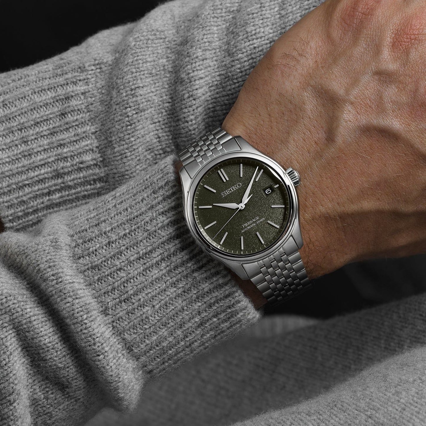 Seiko Presage Luxe Grey Dial Watch SPB465