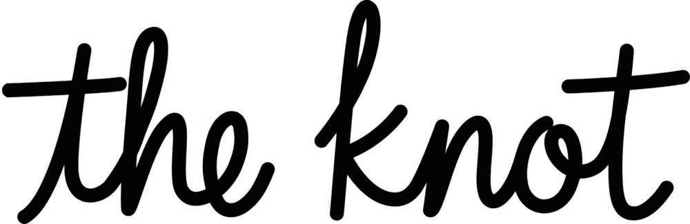 black "the knot" logo on a transparent background