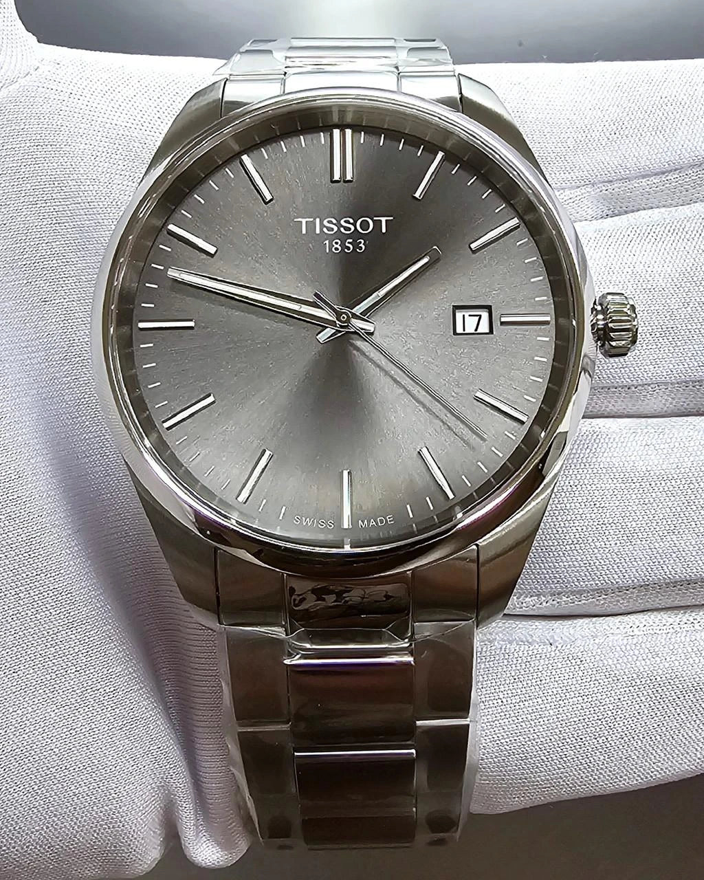 Tissot PR 100 Grey Dial Watch T1504101108100