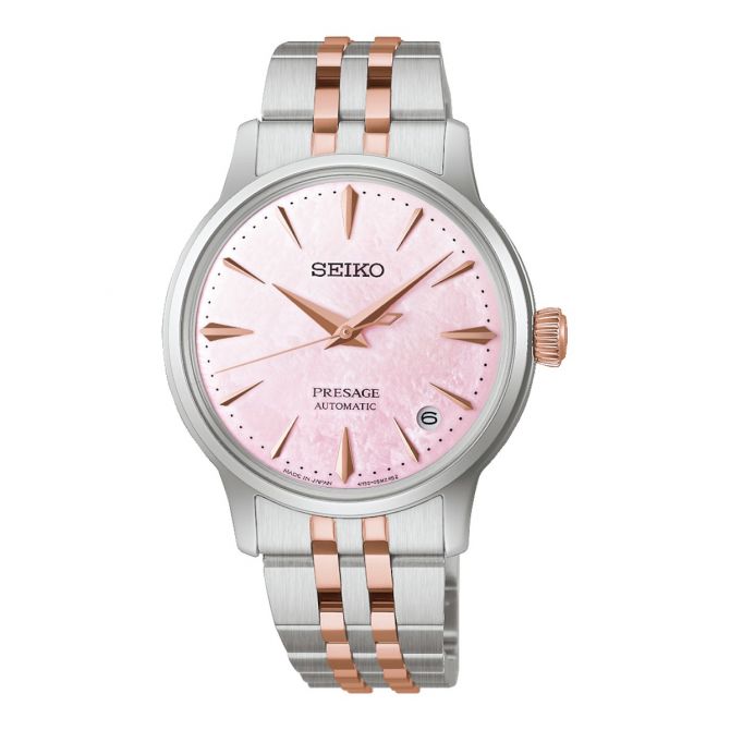 Seiko Women's Presage Pink Dial Watch SRPM06