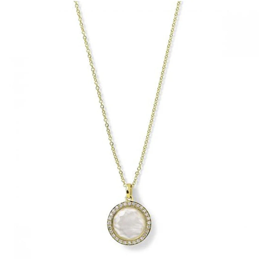 Ippolita Small Lollipop Mother of Pearl Necklace in 18K Yellow Gold