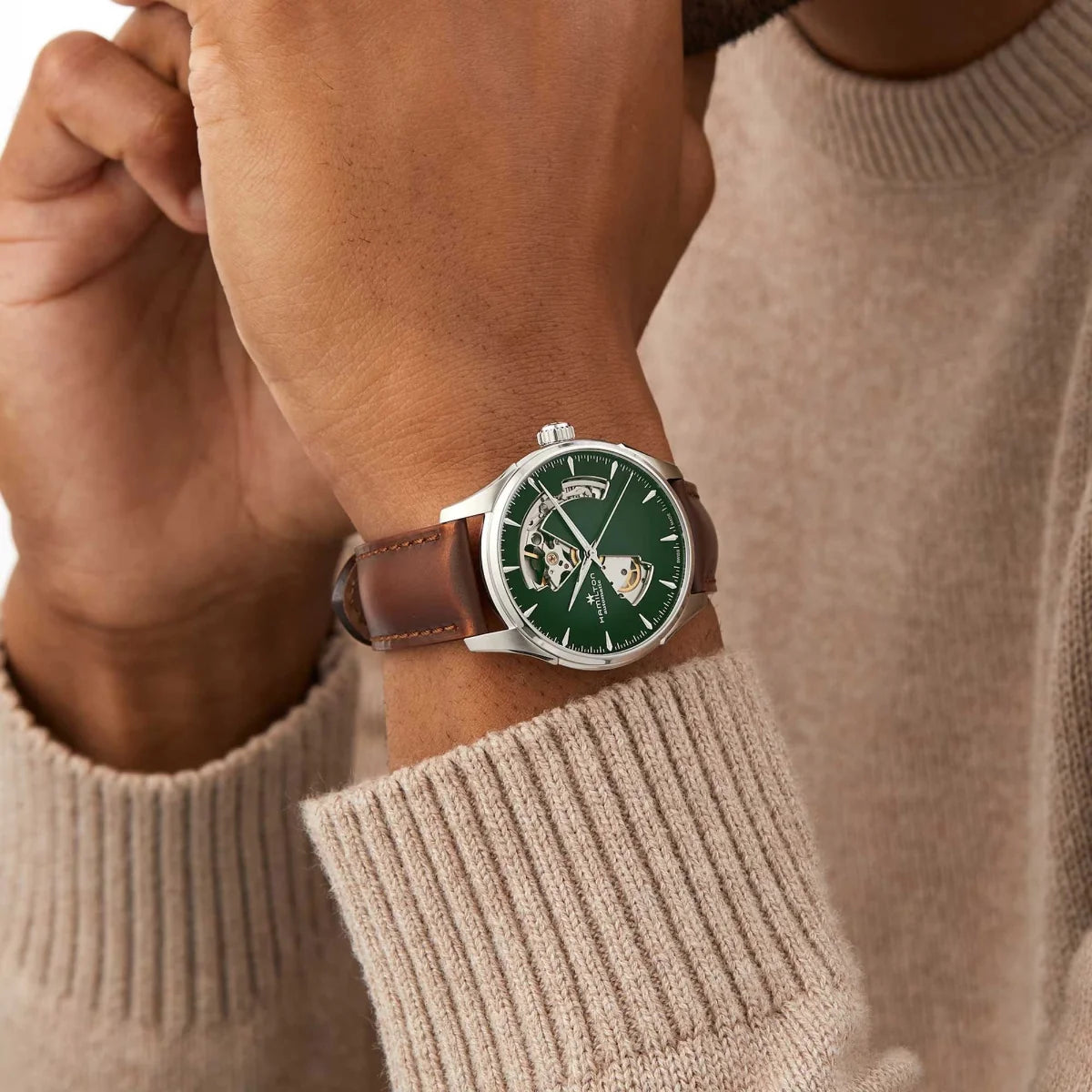 Hamilton Jazzmaster Open Heart Watch H32675560