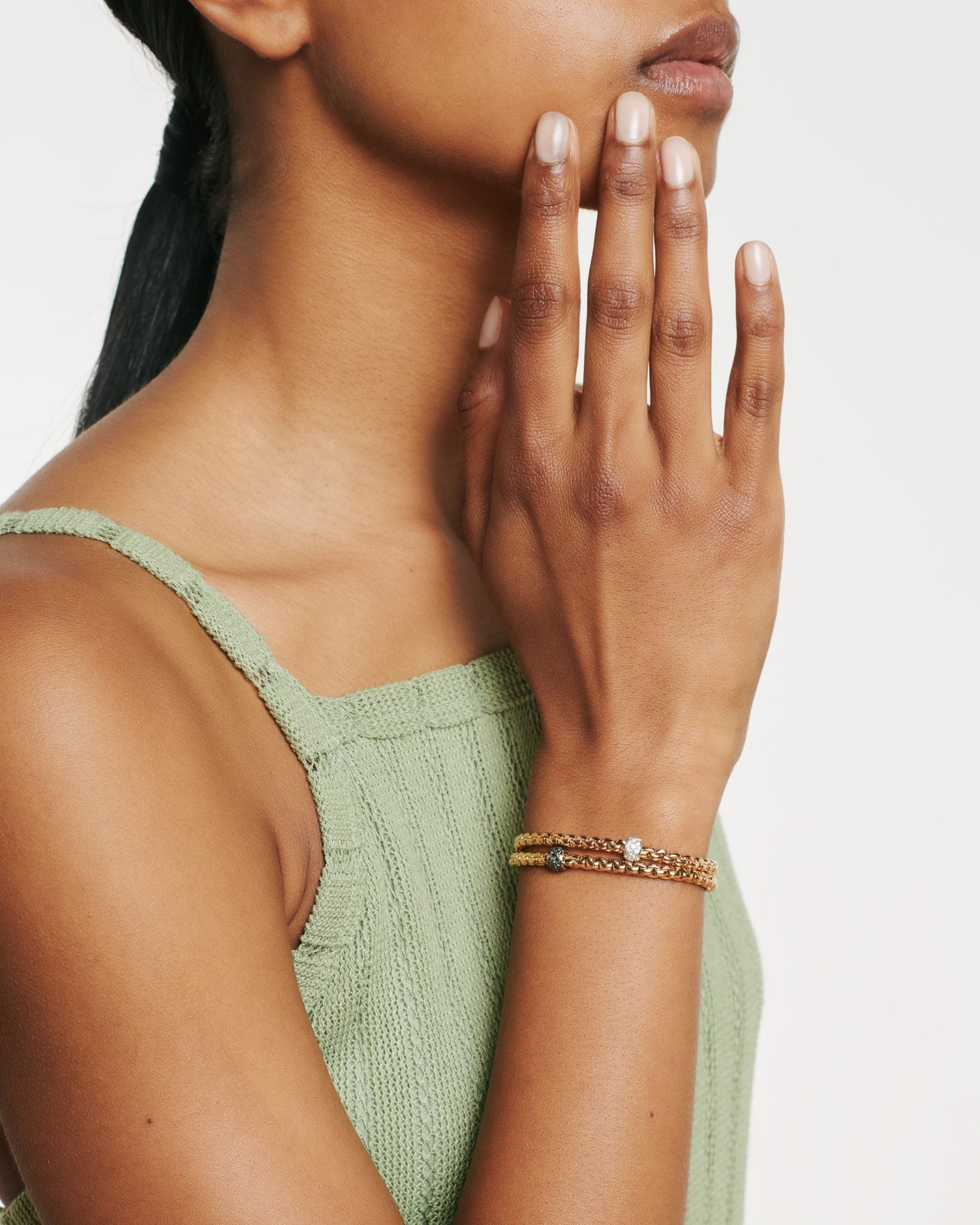 Fope Eka Flex'It Bracelet in 18K White Gold