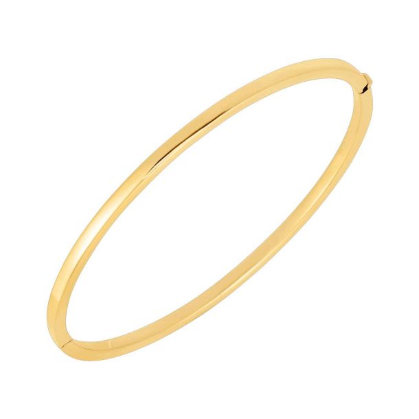 Roberto Coin Designer Gold Oval Bangle in Yellow Gold