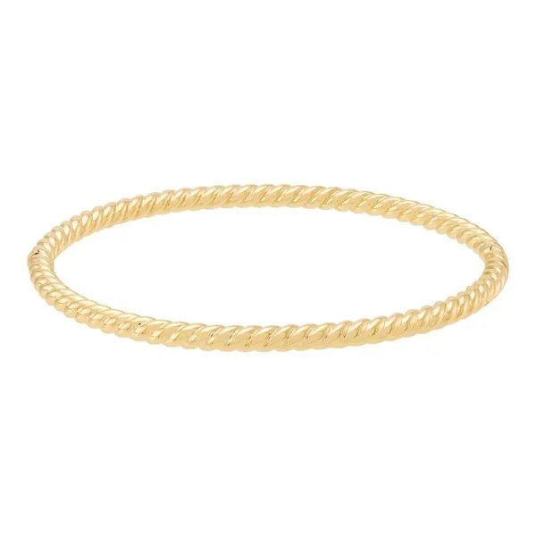 Twisted Bangle Bracelet in 14K Yellow Gold