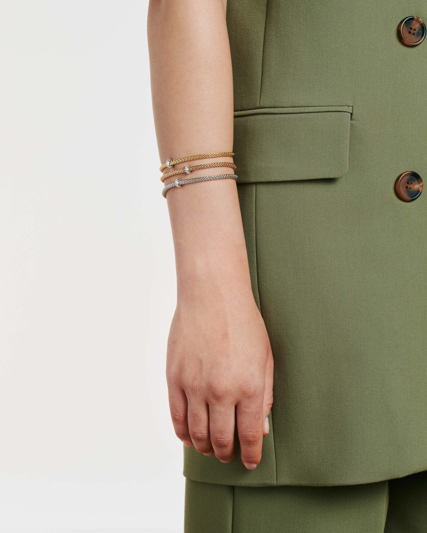 Fope Prima Flex'It Bracelet in 18K Gold