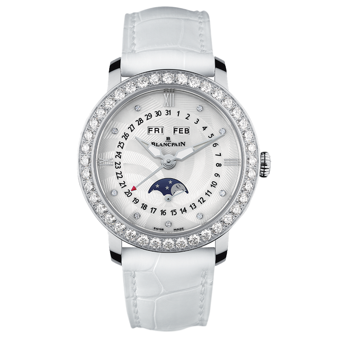 Blaincpain Ladybird Quantieme Complet Watch 3663A 4654 55B